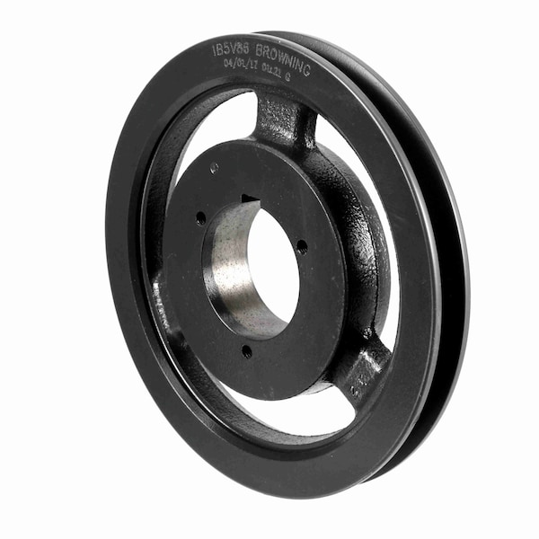 1 Groove Cast Iron Bushed Bore Multiple Sheave, 1B5V86